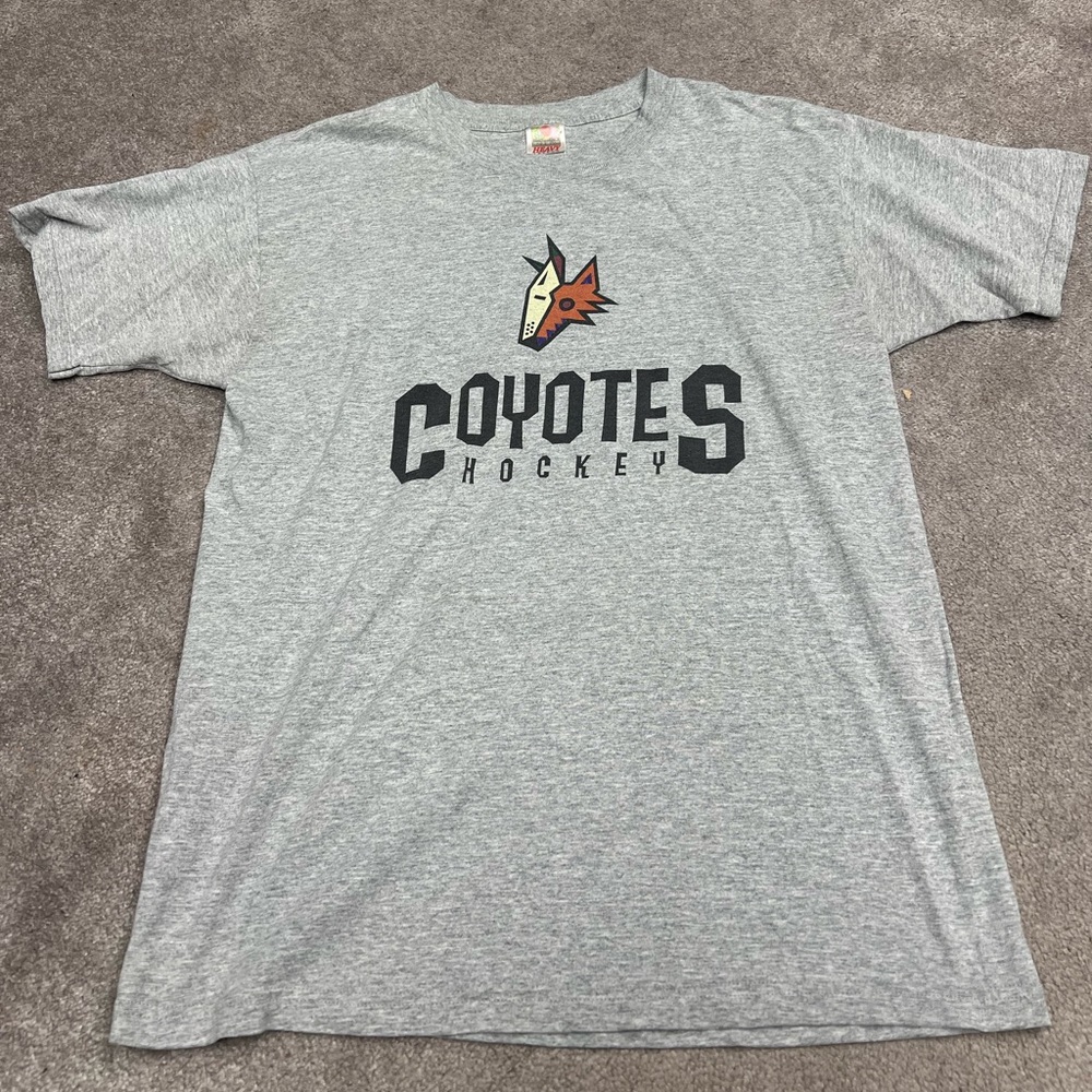 Vintage Logo Athletic Phoenix Coyotes Kachina Logo Hockey Shirt
